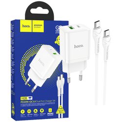 Hoco punjač kućni sa tip C kablom, brzi, PD20W, QC3.0 - N28 Founder, tip C Cene