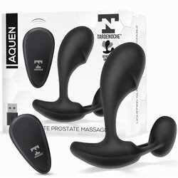 TARDENOCHE Aquen Prostate and Perineum Stimulator Liquid Silicone Remote Control Black Cene