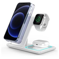 Konfulon wireless bežični punjač Q09 15W 3U1 beli Cene