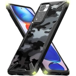 Ringke FUSION X maska XIAOMI REDMI NOTE 11 PRO+ PLUS 5G LIME GLOW CAMO BLACK Cene
