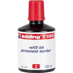Pelikan Edding permanent mastilo T-100, 100ml crvena ( 08MM10D ) Cene