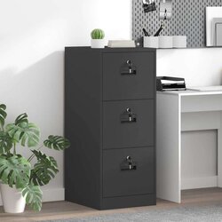 Kabinet za datoteke s ladicama Crna 44 x 50 x 106.5 cm Cene