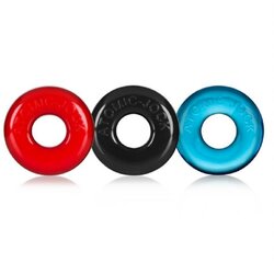 Oxballs Obročki za penis Donut Small, 3 kosi, pisani Cene