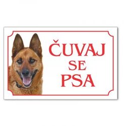 Iguana tabla čuvaj se psa - belgijski ovčar malinoa Cene