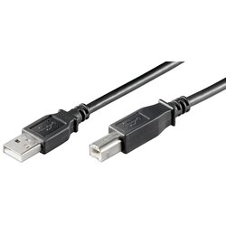 MicroConnect Kabel USB A-B 2.0, 5m, črn 480Mbps, (21221117) Cene