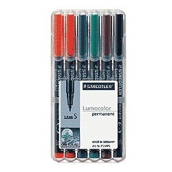 Staedtler Marker lumocolor permanent, s, 6/1 v etuiju 313 WP6 Cene