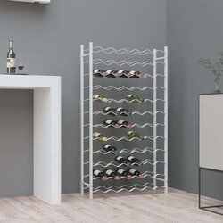  Stojalo za vino za 72 steklenic bela kovina, (20968714) Cene