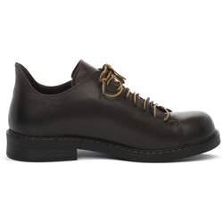 Step Čevlji Derby BROWN NAPLACK Kostanjeva Cene