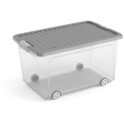 Kis Zaboj za shranjevanje KIS W Box L (39 x 56,6 x 31,5 cm, transparenten/siv) Cene