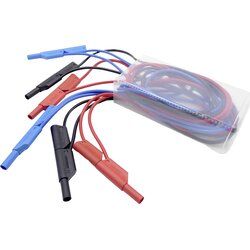 Schnepp 354 000059 varnostni merilni kabel\, komplet banana moški konektor 4 mm banana moški konektor 4 mm 1.00 m črna\, rdeča\, modra 1 set, (20423007) Cene