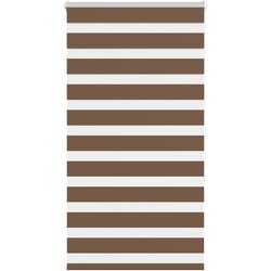 vidaXL Zavjesa zebra smeđa 70x150 cm širina tkanine 65,9 cm poliester Cijene