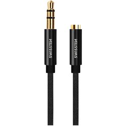 Swissten Audio adapter - Jack/Jack 3.5mm - Crna Cene