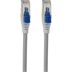 Rutenbeck 21600010 RJ45 omrežni kabel\, Patch kabel CAT 6a S/FTP 1.00 m siva zaščiten 1 kos, (20415196) Cene