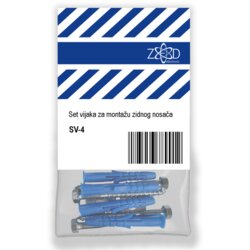Zed Electronic Komplet vijakov za montažo stenskega nosilca, 4 vijaki v pak. - SV-4 Cene