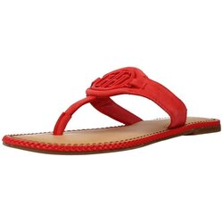 Tommy Hilfiger Japonke Sandalias Mujer Modèle Essential Hardware Flat Rdeča Cene