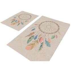 Mila Home Bež kopalniške preproge v kompletu 2 ks 60x100 cm – Cene
