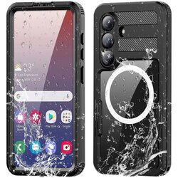 ShellBox Mars maska ​​za Samsung S26 vodootporna s metalnim prstenom - crna Cene