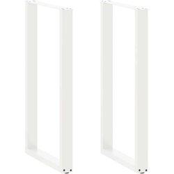  Noge za barsko mizo v obliki črke U, 2 kosa, bele, 60 x (110-111) cm, jeklo Cene