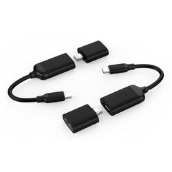 HYPER Drive 4K 60Hz USB C Pro Video Adapter with HDMI and MiniDP HD40C-BLACK USB Hub (Black) Cene