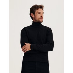 Reserved bluza z dolgimi rokavi slim fit - črna Cene