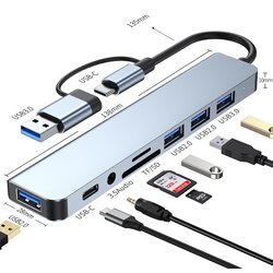 INF 8-v-1 adapter tipa C za prenosnike - model 2218TU, (21748740) Cene