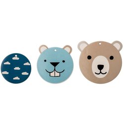 Bloomingville Mini set od 3 zidne dekoracije medvjedić Cene
