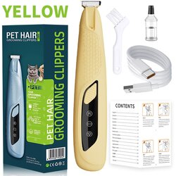 INF Strižnik za hišne ljubljenčke z LED lučko in Type-C polnjenjem Yellow, (5000124963) Cene