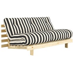Karup Crno-bijela sklopiva sofa 160 cm Roots – Cene