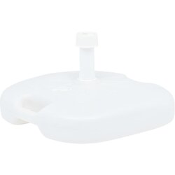 vidaXL Podstavek za sencnik pesek / voda 16 L bel plastika Cene