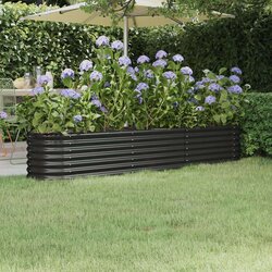  Povišena vrtna gredica od čelika 224 x 40 x 36 cm antracit Cijene