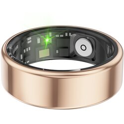 INF Pametni prstan z 30-dnevno življenjsko dobo baterije, IP68 vodoodporen, spremljanje srčnega utripa in spanja Gold 12, (5000129958) Cene