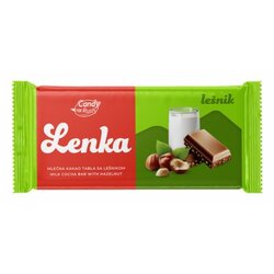 LENKA krem tabla mlečna sa lešnikom 100G Cene