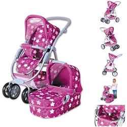 Knorr Toys Knorrtoys Kolica Coco-Star dark pink Cene