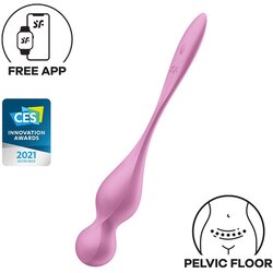 Satisfyer Balls Love Birds 1 - pametna, vibrirajuća lopta gejše (ružičasta) Cene