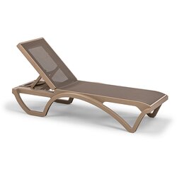 Hanah home Ležaljka Royal Mesh Sunlounger Cappuccino Cene