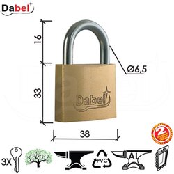 Dabel katanac KA2029 Ms 38x33/16/fi6,5mm 3K DBP1 Cene