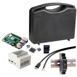 Joy-it Din-Rail Set Raspberry Pi® 4 B 1 GB 4 x 1.5 GHz uklj. DIN kućište, uklj. napajanje DIN tračnice, uklj. USB kabel, Cene