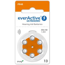  Baterije Za Slušne Aparate Everactive - Ultrasonic, Tip 13, 6 Kos Cene