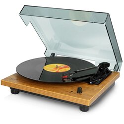 Lenco Gramofon LS-10WD, RCA izlaz, 3.5mm, zvučnici 2x 6W, wood Cene
