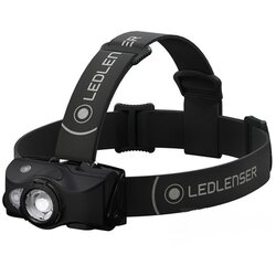 Ledlenser MH8 - LED prigušiva punjiva čeona lampa, IP54, 600 lm, 60 h, crna Cene