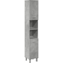 Maison Chic Kopalniška omarica - Kopalniški kabinet betonsko siva 30x30x179 cm iverna plošča, (21794914) Cene