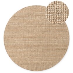 Hanse Home Juten okrugli tepih u prirodnoj boji ø 200 cm Bouclé Jaipur – Cene