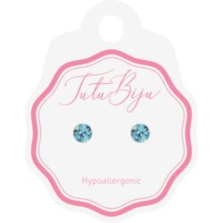 Tutu Biju Modni uhančki Xirius 5.3 mm - Aquamarine - TXI53C202 Cene