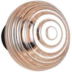 REALITY Jantarna staklena LED zidna lampa s USB ø 15,5 cm Earl – Cene