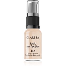 Claresa Liquid Perfection 2in1 puder s visokim prekrivanjem nijansa 102 Warm Medium 18 g Cene