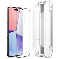 Spigen OVITEK IZ KALJENEGA STEKLA GLAS.TR ZA IPHONE 15 PRO MAX ČRN, (22001940) Cene