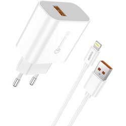 Foneng Hitri polnilec 1x USB QC3.0 EU46 + USB Lightning kabel, (20628137) Cene