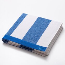 Benetton Brisača plažna Terry 90x160 cm, modro-bela, BE-0204-KZ Cene