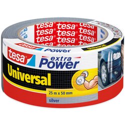 Tesa Univerzalen večnamenski trak Tesa extra Power (srebrn, 25 m x 50 mm) Cene