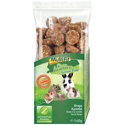 MultiFit Priboljšek Drops korenček brez žitaric za kunce in glodavce 140 g Cene